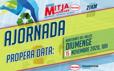 Ajornament de la Mitja Marató, Cursa 6Km i Mini Marató Solidària a causa per prenvenció Corona Virus