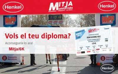 Diploma disponible Mitja Marató i 6K 2023