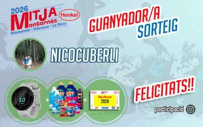 Guanyador sorteig Instagram 2026